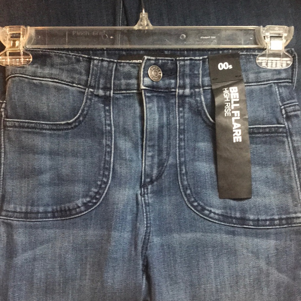 Express Bell Flare High Rise Jeans